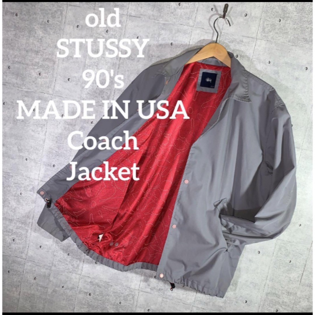 パーカーSTUSSY 90's  MADE IN USA Coach Jacket