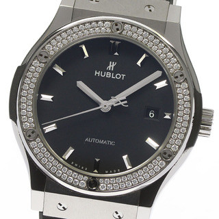 ウブロ(HUBLOT)のウブロ HUBLOT 542.NX.1171.LR.1104 クラシック フュージョン チタニウム ダイヤベゼル 自動巻き メンズ 箱・保証書付き_781263(腕時計(アナログ))