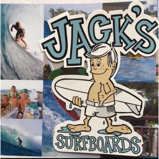 ビラボン(billabong)のjacksジャックスサーフ@ハンティントンUS限定surfboyステッカーラス１(サーフィン)