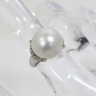 【Jewelry】Pt900 パールリング D0.17ct 珠13.3mm 9号/ok03916tg(リング(指輪))