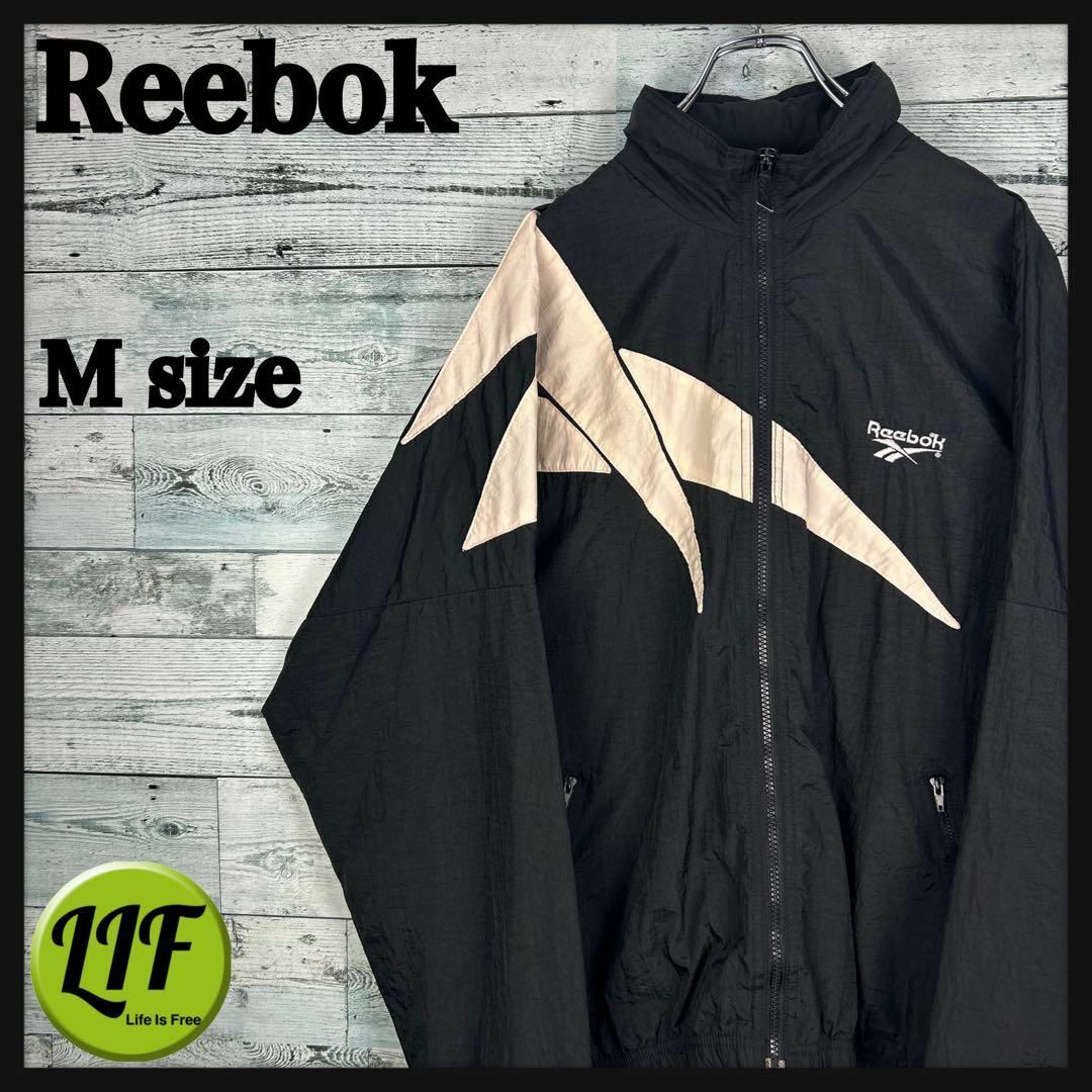 Reebok - 【希少‼︎】リーボック 刺繍ロゴ 90s ナイロンジャケット