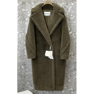 レア MAXMARA WEEKEND マックスマーラ レザー ノーカラー コート