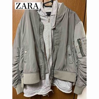 ザラ(ZARA)のZARA MA-1 パーカー(ブルゾン)