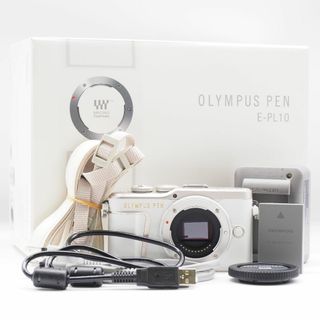 OLYMPUS オリンパス PEN E-PL10 ボディー ホワイト #2722(ミラーレス一眼)