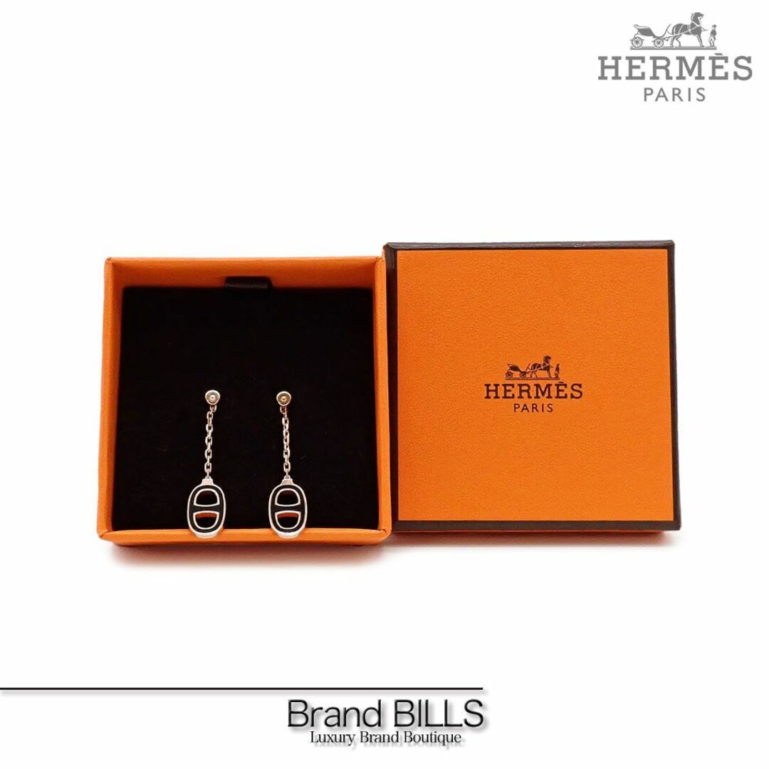 Hermes - 未使用品 エルメス シェーヌダンクル ピアス チェーン