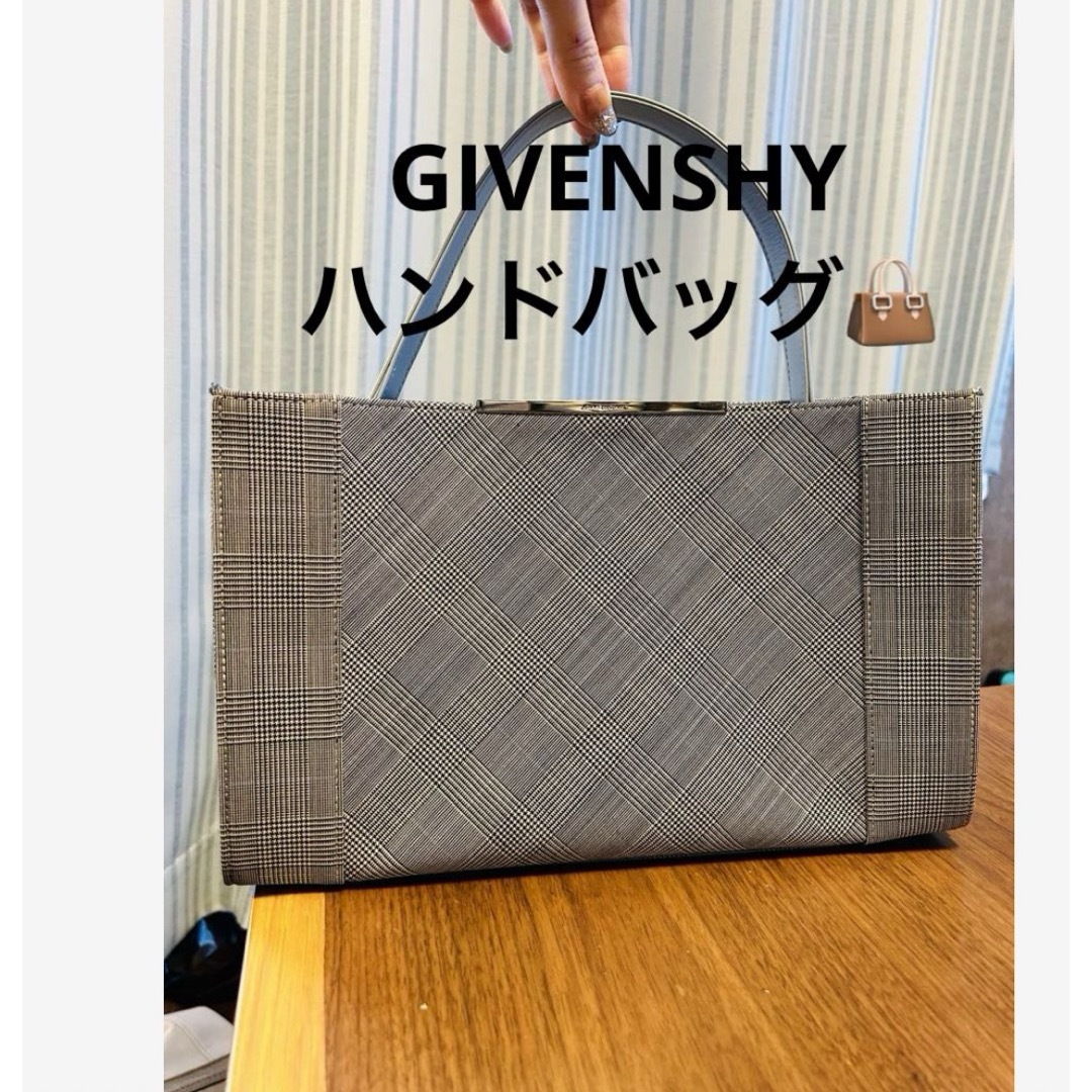 GIVENCHY(ジバンシィ)の【超超超美品】GIVENSHY　ジバンシー　ハンドバック　チェック　レディース レディースのバッグ(ハンドバッグ)の商品写真