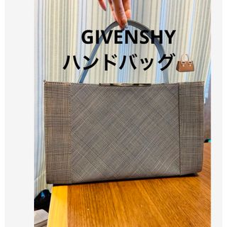 ジバンシィ(GIVENCHY)の【超超超美品】GIVENSHY　ジバンシー　ハンドバック　チェック　レディース(ハンドバッグ)