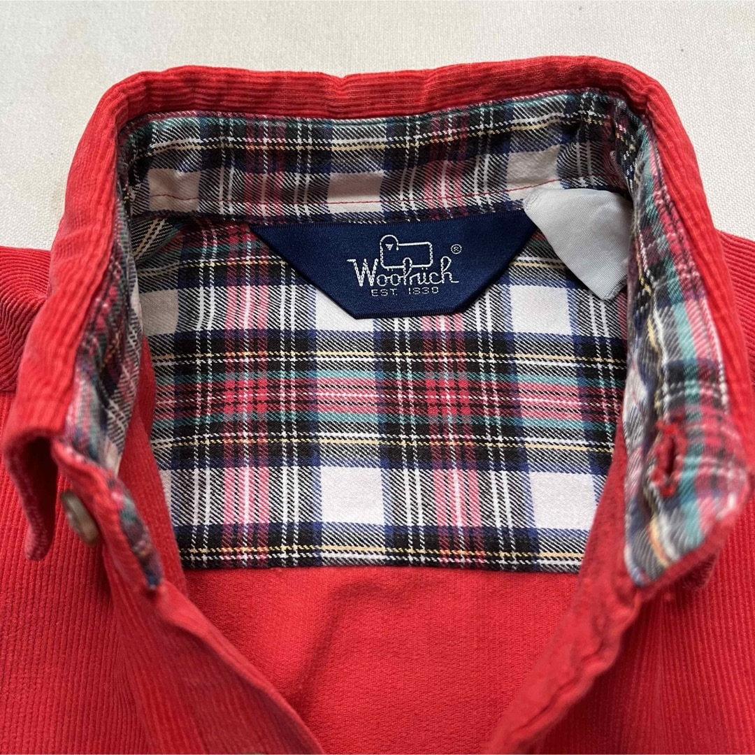 WOOLRICH(ウールリッチ)の【WOOLRICH】ウールリッチ 80s コーデュロイシャツ 折り返しチェック柄 メンズのトップス(シャツ)の商品写真