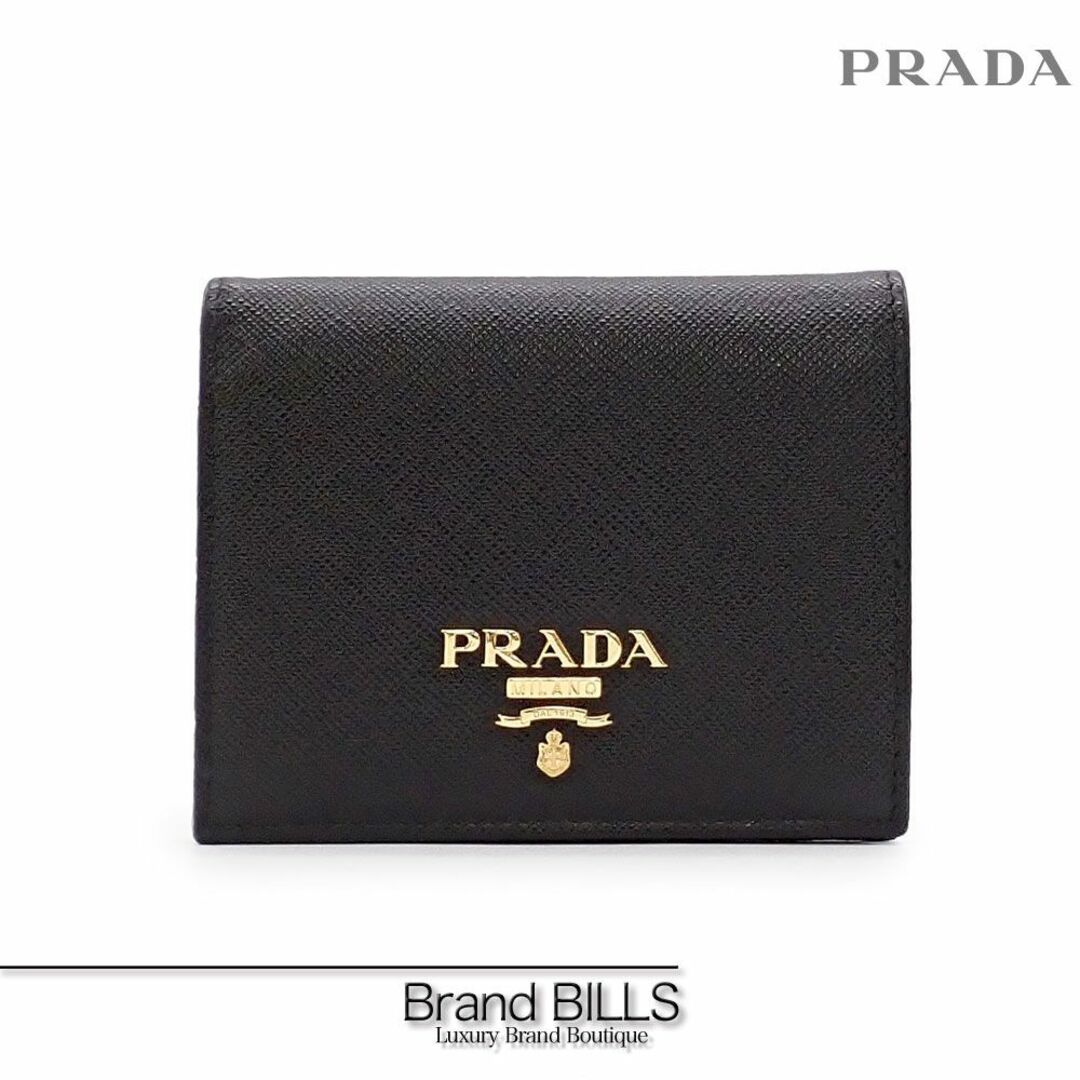 未使用品！PRADA プラダ 財布 折り財布 三つ折り財布 コンパクト ブラック