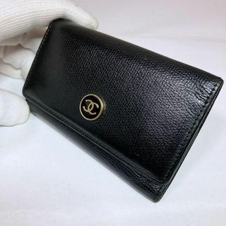 希少レア　CHANEL シャネル　ボーイシャネル　キャビアスキン　４連キーケース