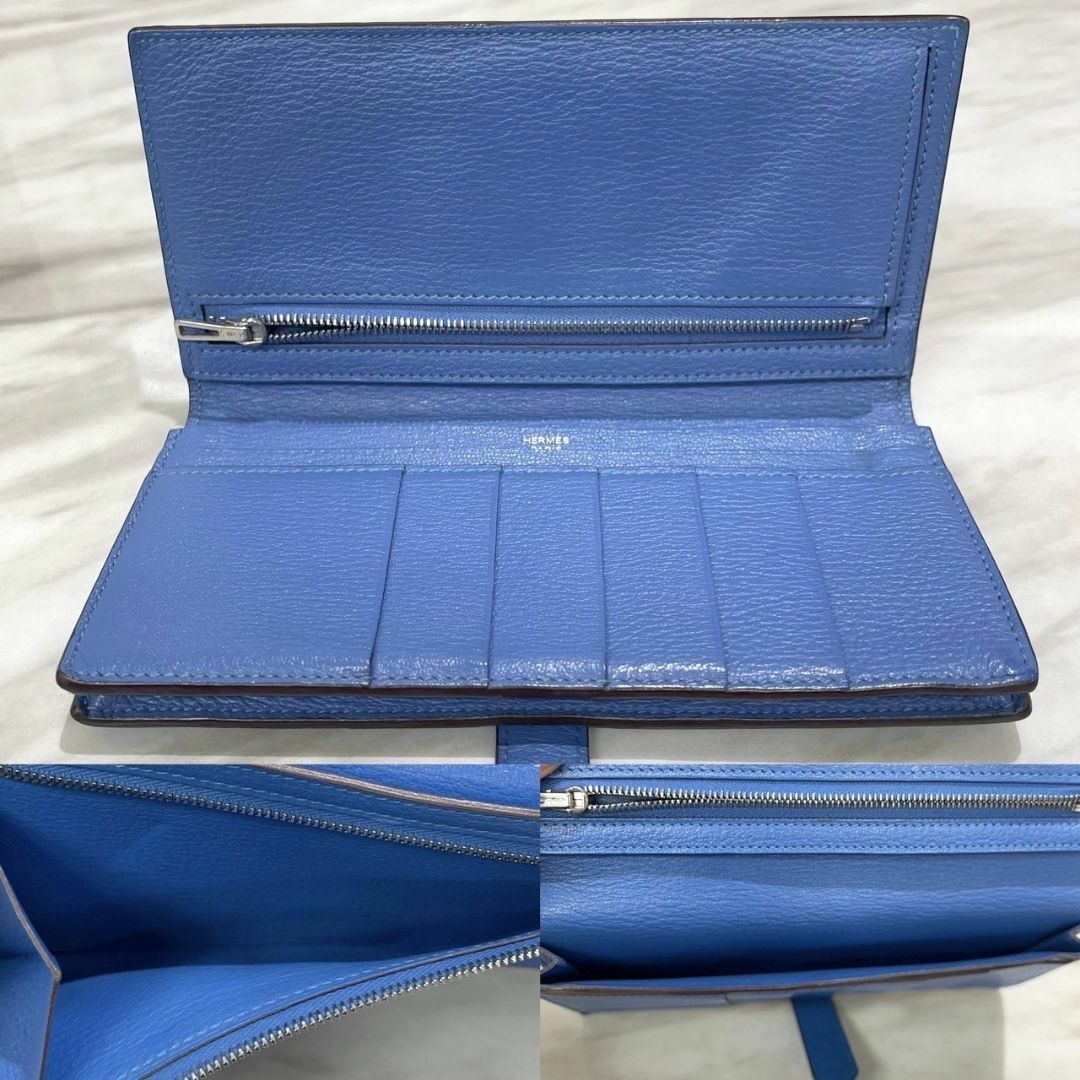 HERMES - 美品☆ エルメス 長財布 ベアンスフレ オーストリッチ HERMES - 美品☆ エルメス 長財布 ベアンスフレ オーストリッチ