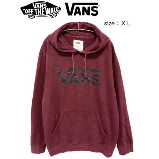 ヴァンズ(VANS)のVANS　パーカー　XL　バーガンディ　USA古着(パーカー)