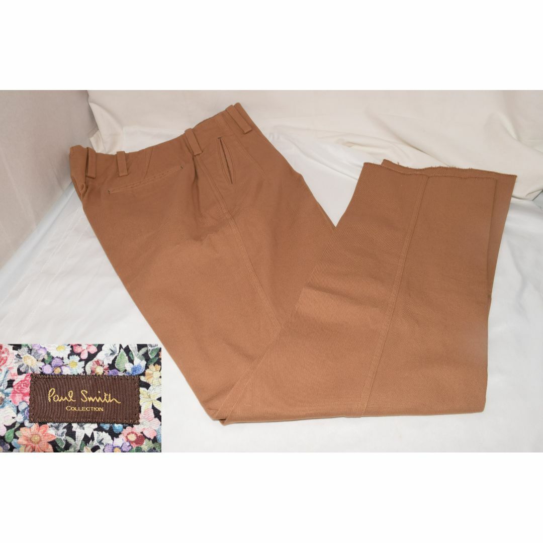 新品☆Paul Smith COLLECTION コットン スラックス☆薄茶☆L 新品☆Paul Smith COLLECTION コットン スラックス☆薄茶☆L