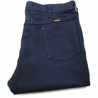 ラングラー(Wrangler)の80s USA製 Wranglerラングラー 82NV ランチャードレスジーンズ ポリエステルパンツ ネイビー w38 L30★01 スタプレ ビンテージ フレア(スラックス)