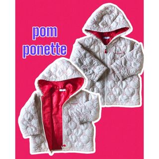 ポンポネット(pom ponette)のpom ponette ポンポネット 中綿ジャケット ダウンジャケット フード付(ジャケット/上着)