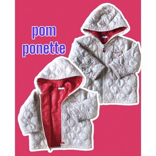 ポンポネット(pom ponette)のpom ponette ポンポネット 中綿ジャケット ダウンジャケット フード付(ジャケット/上着)