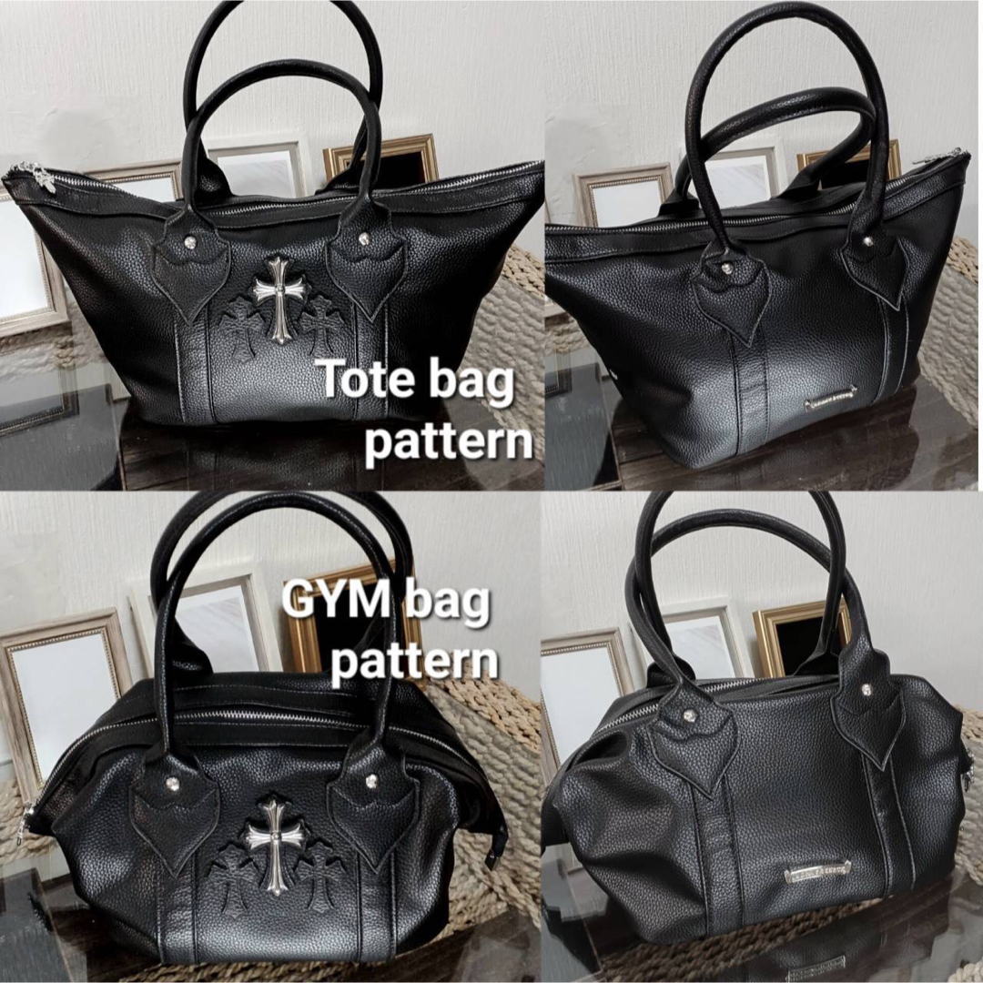 シボ革 セメタリークロス 2WAYバッグ / トートバッグ & GYMバッグ メンズのバッグ(トートバッグ)の商品写真