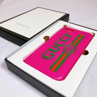 グッチ(Gucci)の600 グッチ　iPhoneケース　ピンク　ggキャンバス　gg柄(iPhoneケース)