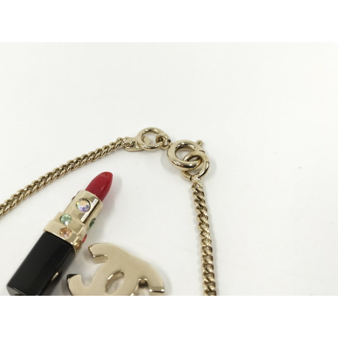 CHANEL - CHANEL リップモチーフ ネックレス メッキ ゴールド CHANEL - CHANEL リップモチーフ ネックレス メッキ ゴールド
