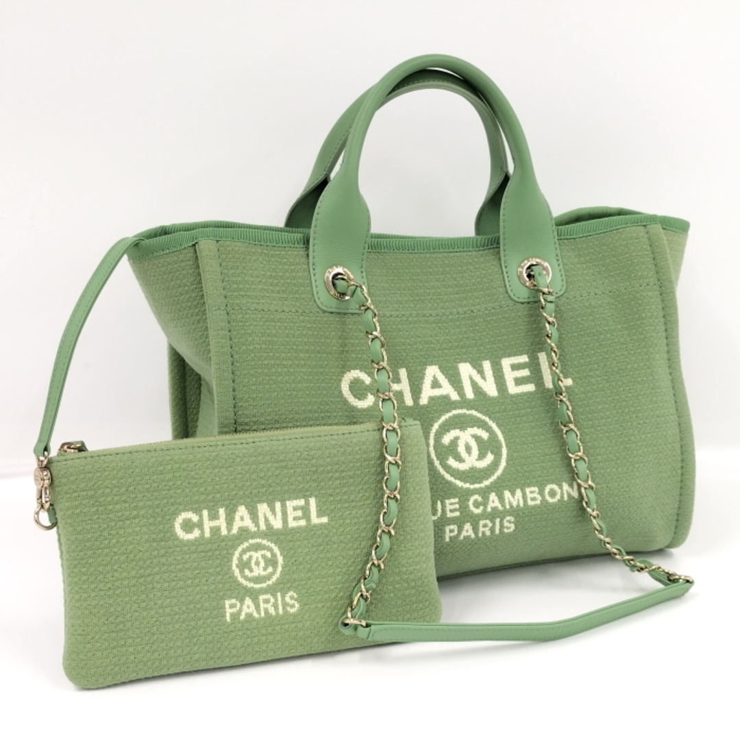 CHANEL ドーヴィル スモール 2WAY トートバッグ ショッピングバッグキャンバスサイズ