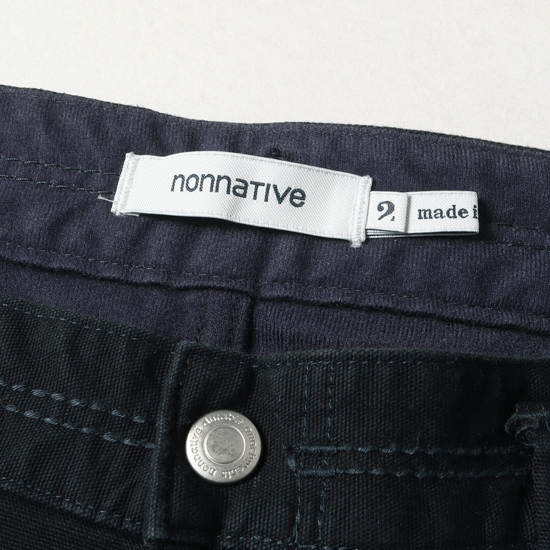 nonnative(ノンネイティブ)の美品 NONNATIVE ノンネイティブ パンツ サイズ:2 20SS ストレッチ オックスフォード スリム パンツ DWELLER 5P JEANS DROPPED FIT C/P OXFORD STRETCH NN-P3803 ネイビー 紺 ボトムス ズボン【メンズ】【中古】 メンズのパンツ(その他)の商品写真