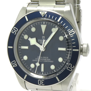 チュードル(Tudor)のTUDOR ブラックベイ 自動巻き SS ブルー文字盤 79030B(腕時計(アナログ))