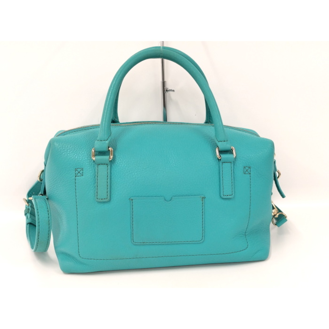 KATE SPADE 2WAY ハンドバッグ レザー ターコイズブルー KATE SPADE 2WAY ハンドバッグ レザー ターコイズブルー