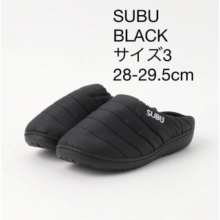 SUBU スブ　BLACK サイズ3 28-29.5cm(サンダル)