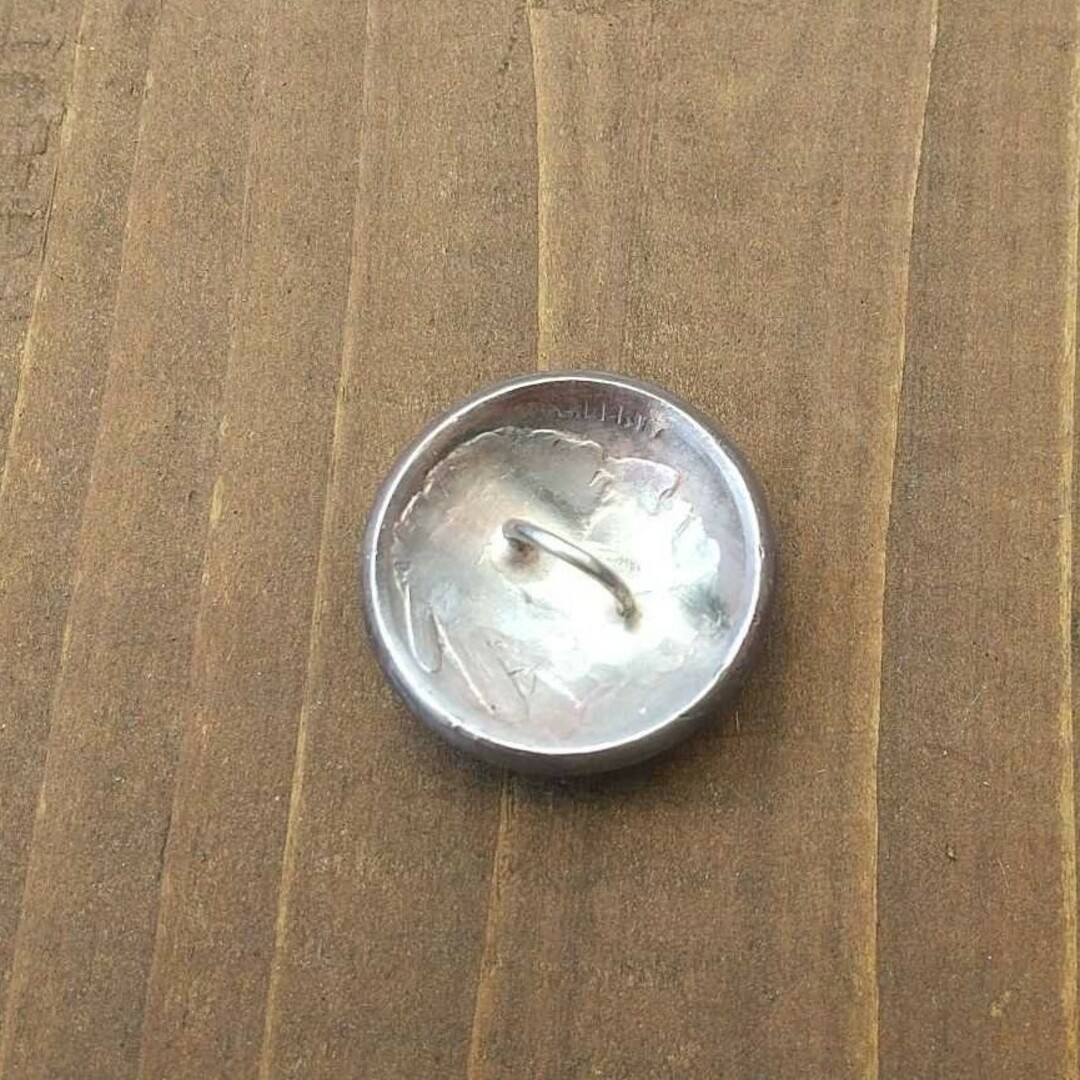 アメリカ 5セント コイン コンチョ バッファロー ループ式 １個 ハンドメイドの素材/材料(各種パーツ)の商品写真