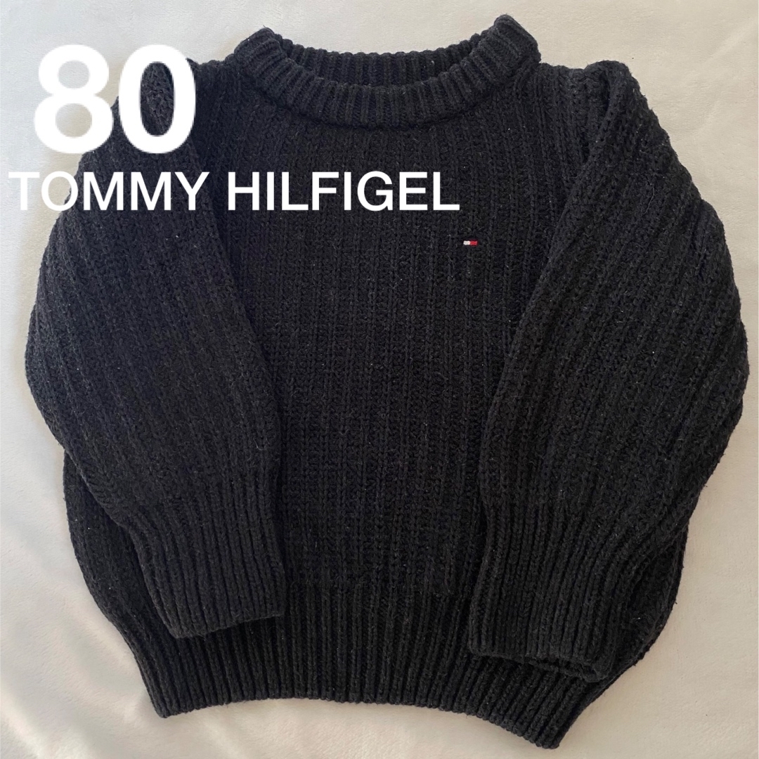 TOMMY HILFIGER(トミーヒルフィガー)のTOMMY HILFIGEL ニットトップス　80 キッズ/ベビー/マタニティのベビー服(~85cm)(ニット/セーター)の商品写真