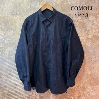 値下げ中comoli 2022aw デニムシャツsize4