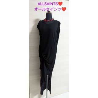 オールセインツ(All Saints)のALLSAINTS ALL SAINTS オールセインツ 変形デザインワンピース(ロングワンピース/マキシワンピース)