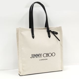 ジミーチュウ(JIMMY CHOO)のJIMMY CHOO トートバッグ キャンバス アイボリー(トートバッグ)