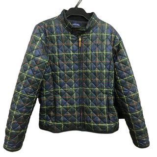 ポロラルフローレン(POLO RALPH LAUREN)のRALPH LAUREN ラルフローレン チェック柄 キルティングジャケット 160 グリーン キッズ 中古 M1(ジャケット/上着)