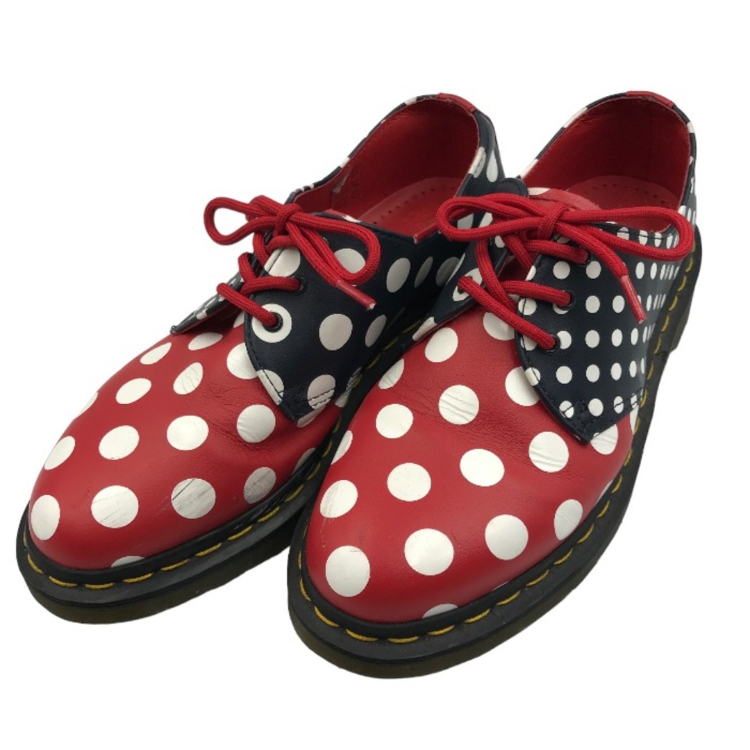 Dr.Martens(ドクターマーチン)のDr.Martens MERIS ドット柄 3ホール シューズ UK5 (24cm) ネイビー レッド 水玉 ミッキーカラー 中古 M1 レディースの靴/シューズ(ローファー/革靴)の商品写真