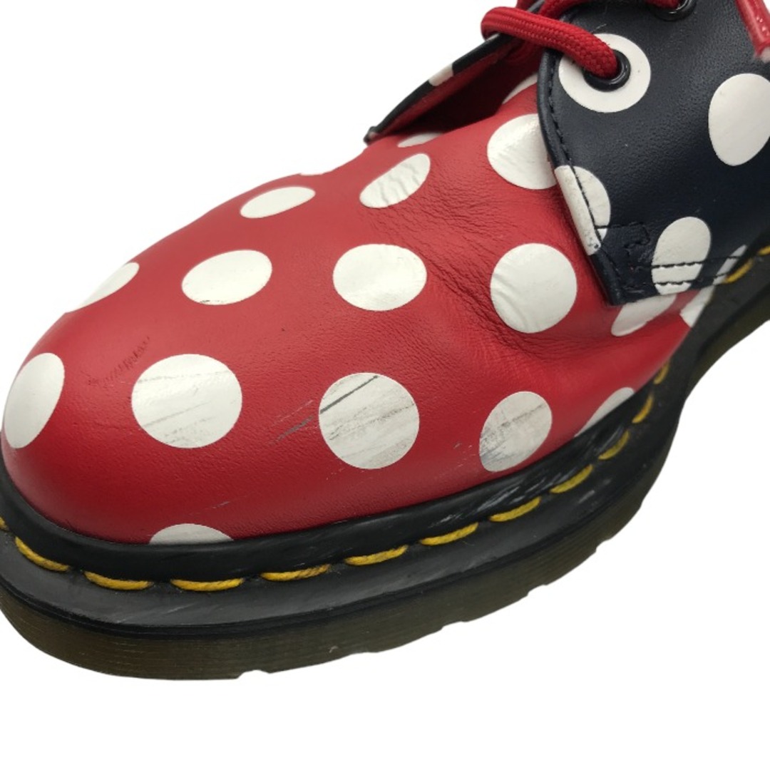 Dr.Martens(ドクターマーチン)のDr.Martens MERIS ドット柄 3ホール シューズ UK5 (24cm) ネイビー レッド 水玉 ミッキーカラー 中古 M1 レディースの靴/シューズ(ローファー/革靴)の商品写真
