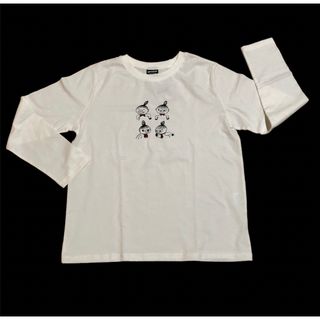 ムーミン(MOOMIN)のムーミン　ミー　Tシャツ　長袖　ロング袖　L Lサイズ　綿100% ハニーズ　白(Tシャツ(長袖/七分))