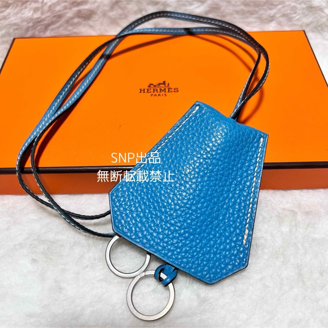 未使用保管　HERMES CLOCHETTE キーホルダー付きロングネックレス