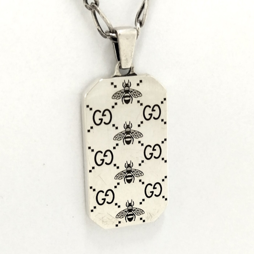 GUCCI - GUCCI ネックレス GG ビー ハチ ドッグタグ 728265の GUCCI - GUCCI ネックレス GG ビー ハチ ドッグタグ 728265の