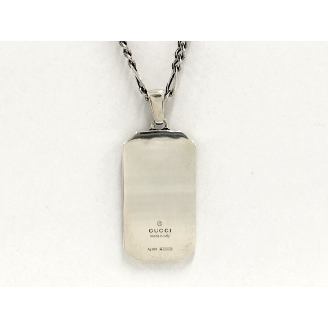 GUCCI - GUCCI ネックレス GG ビー ハチ ドッグタグ 728265の GUCCI - GUCCI ネックレス GG ビー ハチ ドッグタグ 728265の
