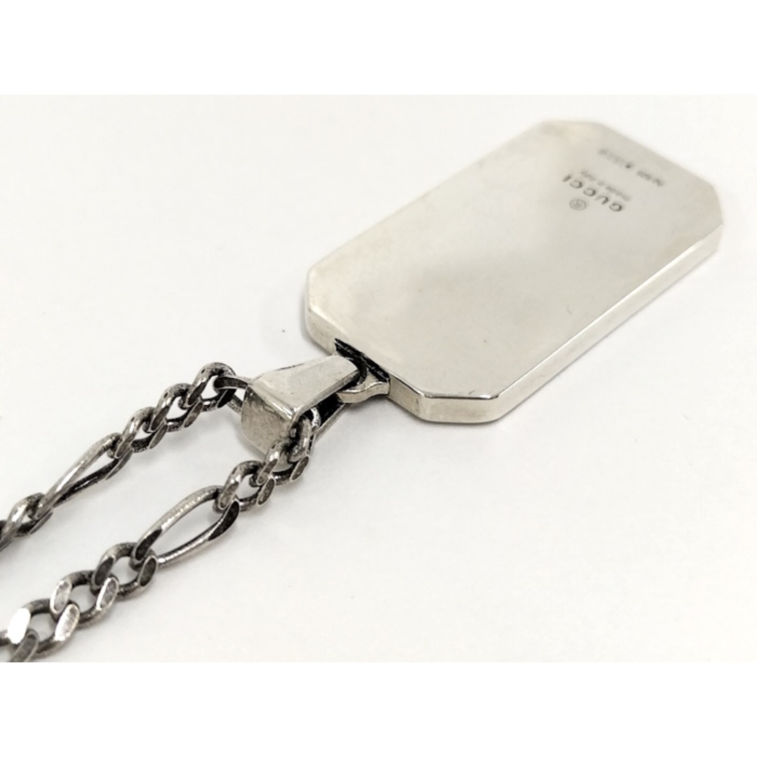 GUCCI - GUCCI ネックレス GG ビー ハチ ドッグタグ 728265の GUCCI - GUCCI ネックレス GG ビー ハチ ドッグタグ 728265の