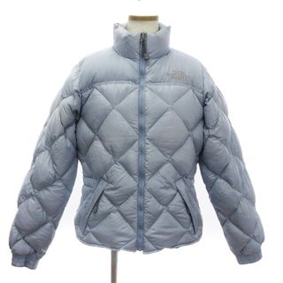 ザノースフェイス(THE NORTH FACE)のザノースフェイス ダウンジャケット タマコシ ナイロン ロゴ 青系 S(ダウンジャケット)