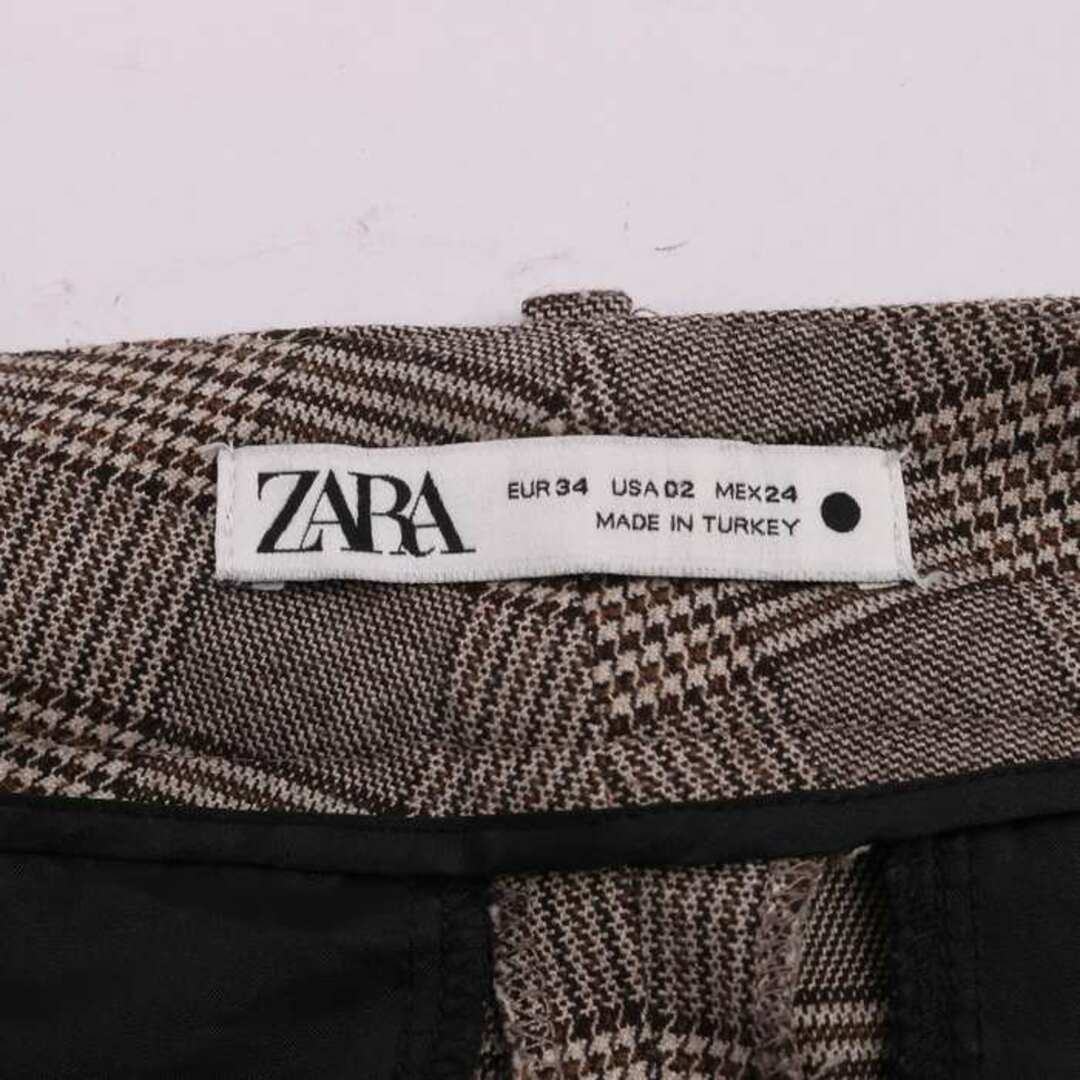 ZARA(ザラ)のザラ ロングパンツ テーパードパンツ ストレッチ ボトムス レディース 34サイズ グレー ZARA レディースのパンツ(その他)の商品写真