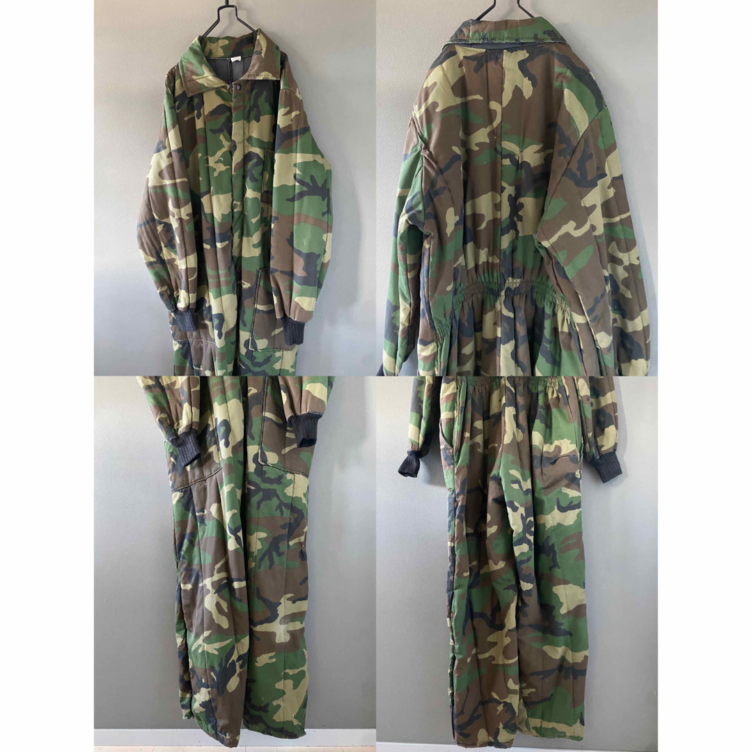 古着 ビンテージ 70s 迷彩 ミリタリー 軍 ワーク 繋ぎ つなぎ 古着 ビンテージ 70s 迷彩 ミリタリー 軍 ワーク 繋ぎ つなぎ