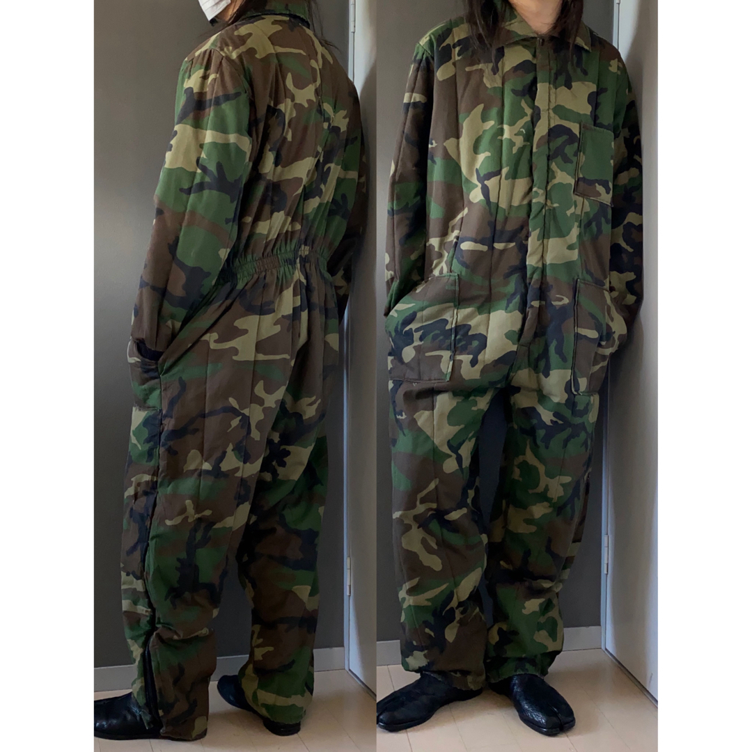 古着 ビンテージ 70s 迷彩 ミリタリー 軍 ワーク 繋ぎ つなぎ 古着 ビンテージ 70s 迷彩 ミリタリー 軍 ワーク 繋ぎ つなぎ