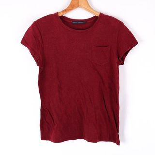 ラルフローレン(Ralph Lauren)のラルフローレン Tシャツ 半袖 無地 綿100％ トップス レディース Lサイズ ワインレッド RALPH LAUREN(Tシャツ(半袖/袖なし))