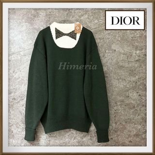 クリスチャンディオール(Christian Dior)の【淑女ゴルフウェア】クリスチャンディオールスポーツ ハイネックニット リボン M(ニット/セーター)