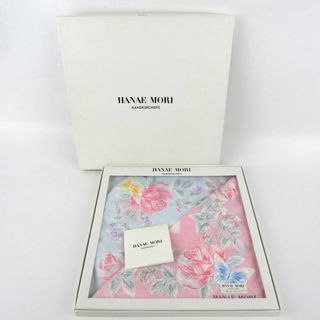 ハナエモリ(HANAE MORI)のハナエモリ ハンカチ 未使用 2点セット 花柄 綿100％ ブランド 小物 レディース ピンク HANAE MORI 森英恵(ハンカチ)