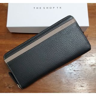 ザショップティーケー(THE SHOP TK)のTHE SHOP TK　新品　メンズ　レザーウォレット(ベージュ/ブラック長)(長財布)