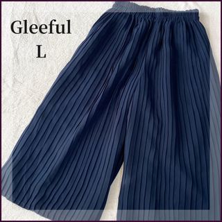 Greeful プリーツ ガウチョパンツ スカーチョ キュロット L(キュロット)